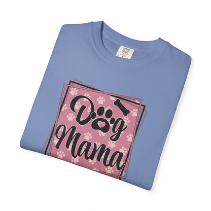 Dog Mama T-Shirt — Pink Paw Print Pet Mom Tee